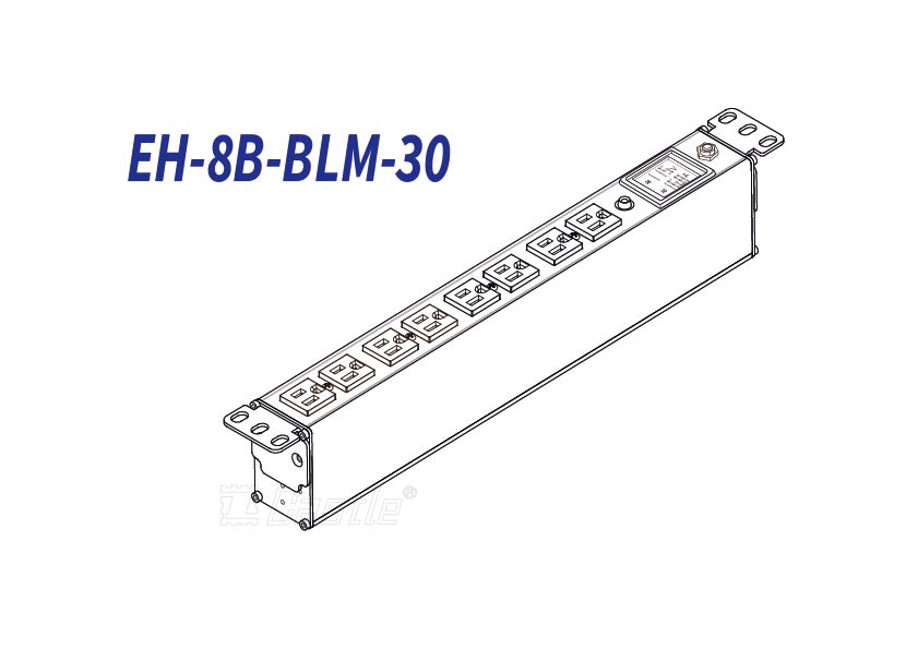 機櫃用鋁合金防突波電流分配插座-30A